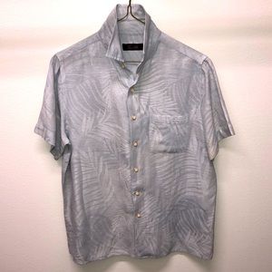 Tasso Elba Mens Button Camp Shirt